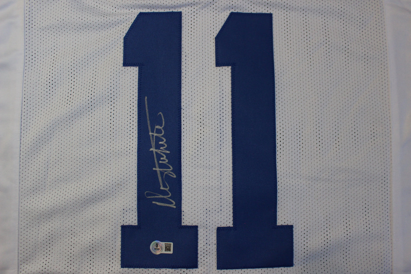 DANNY WHITE SIGNED FOOTBALL HOME JERSEY XL Dallas Cowboys BAS COA