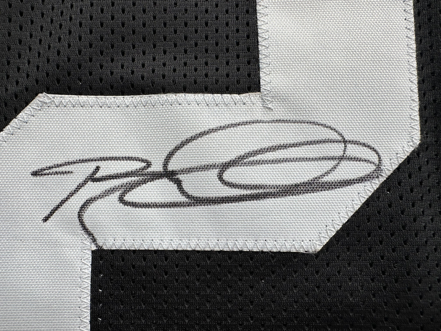 ROD WOODSON Pittsburgh Steelers SIGNED FOOTBALL JERSEY XL Ravens Purdue BAS COA