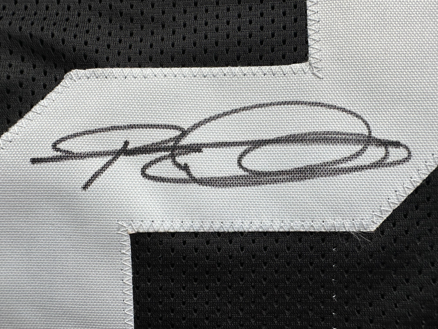 ROD WOODSON Pittsburgh Steelers SIGNED FOOTBALL JERSEY XL Ravens Purdue BAS COA