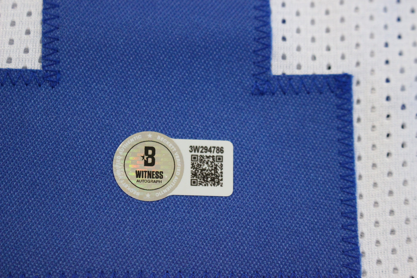 DANNY WHITE SIGNED FOOTBALL HOME JERSEY XL Dallas Cowboys BAS COA