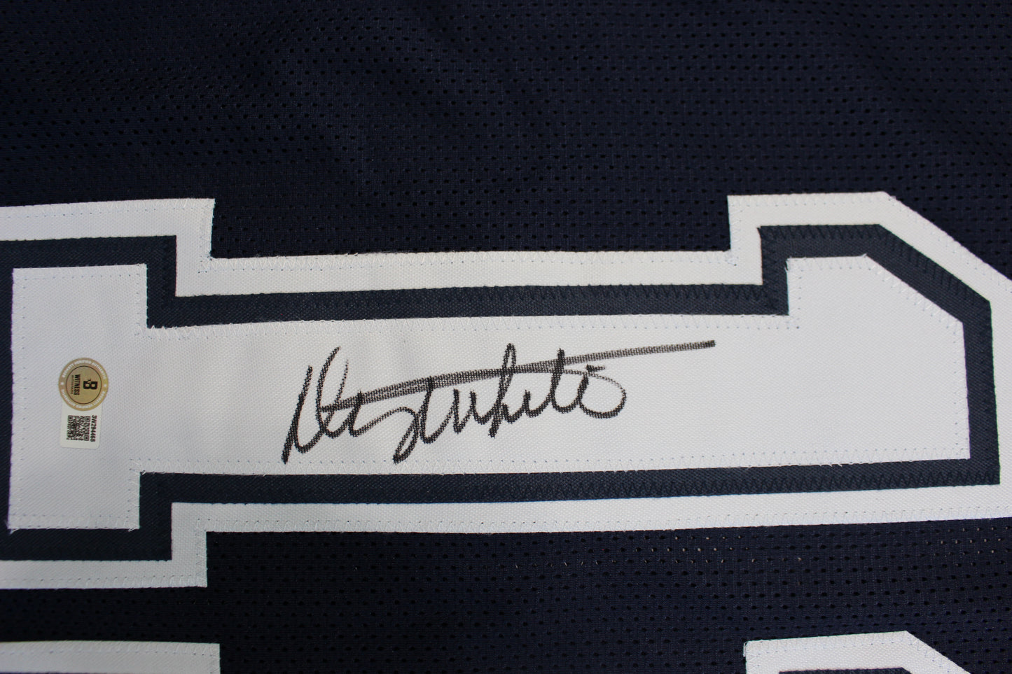 DANNY WHITE SIGNED FOOTBALL ROAD JERSEY 2XL Dallas Cowboys BAS COA