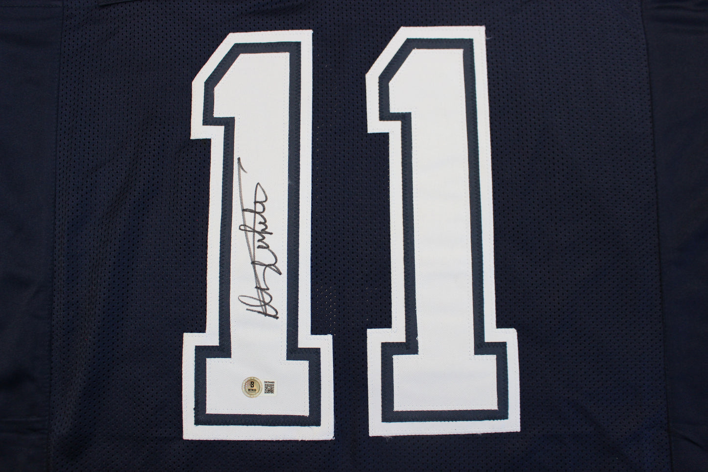 DANNY WHITE SIGNED FOOTBALL ROAD JERSEY 2XL Dallas Cowboys BAS COA