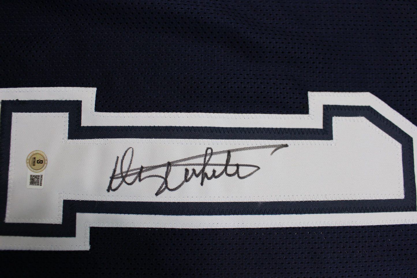 DANNY WHITE SIGNED FOOTBALL ROAD JERSEY 2XL Dallas Cowboys BAS COA