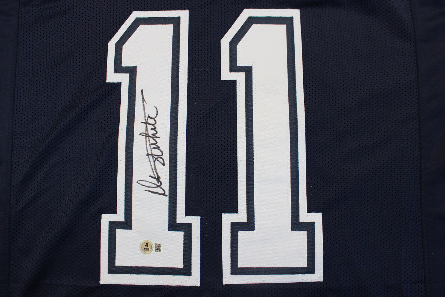 DANNY WHITE SIGNED FOOTBALL ROAD JERSEY 2XL Dallas Cowboys BAS COA