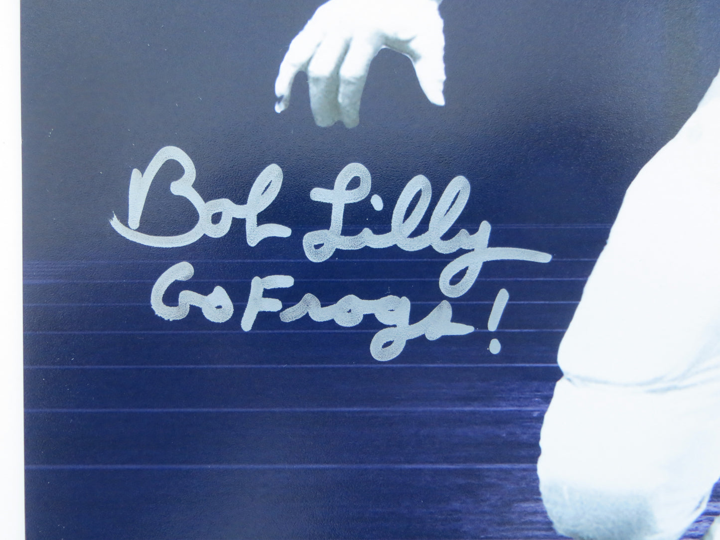 BOB LILLY TCU HORNED FROGS SIGNED Career Stats 8x10 PHOTO BAS