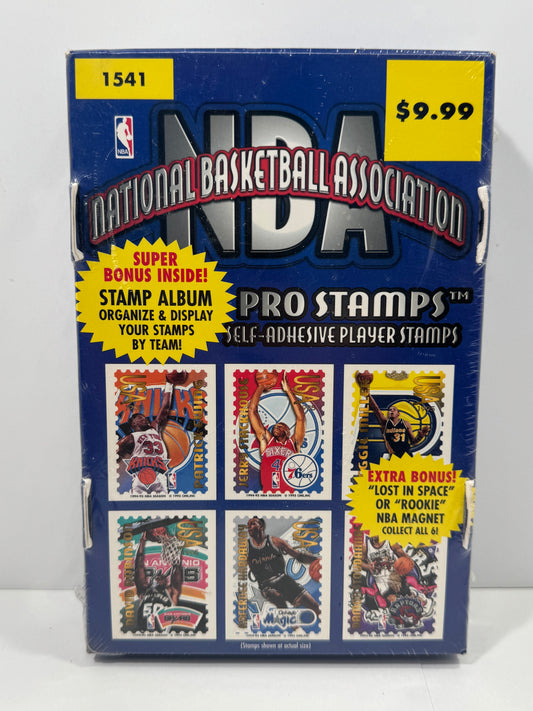 1995 NBA Pro Stamps Box Set Vintage Still In Factory Sealed