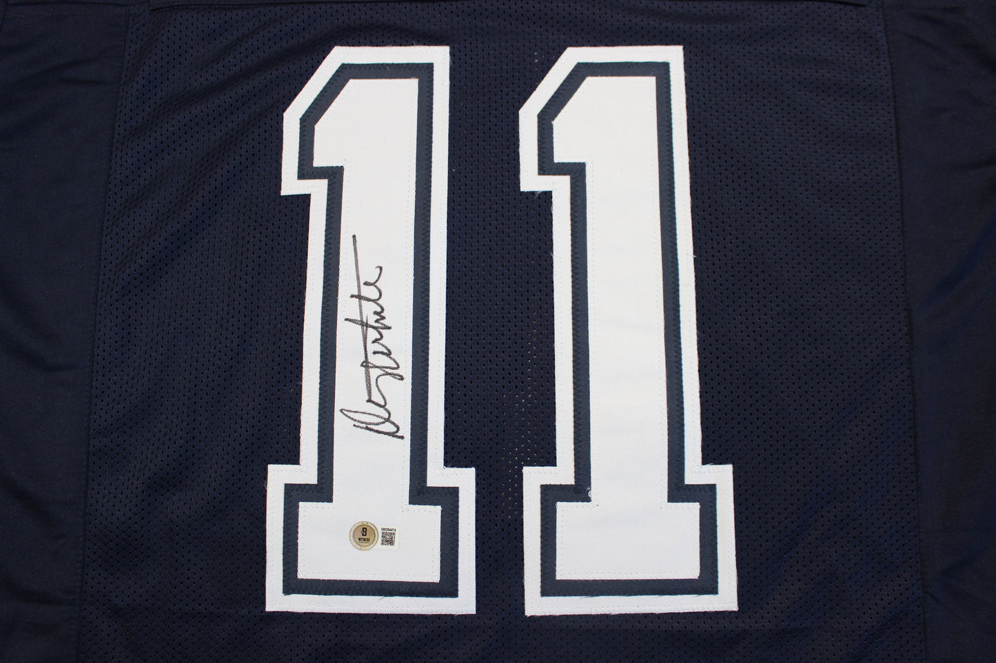 DANNY WHITE SIGNED FOOTBALL ROAD JERSEY XL Dallas Cowboys BAS COA