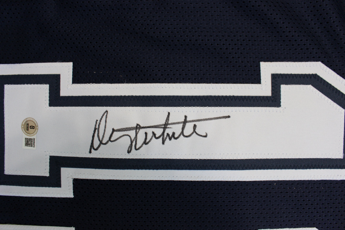 DANNY WHITE SIGNED FOOTBALL ROAD JERSEY XL Dallas Cowboys BAS COA
