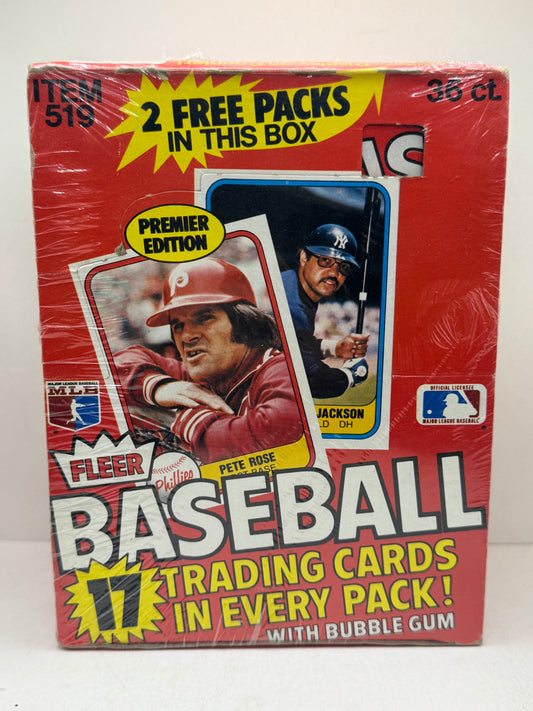 1981 Fleer Baseball Wax Box Sealed