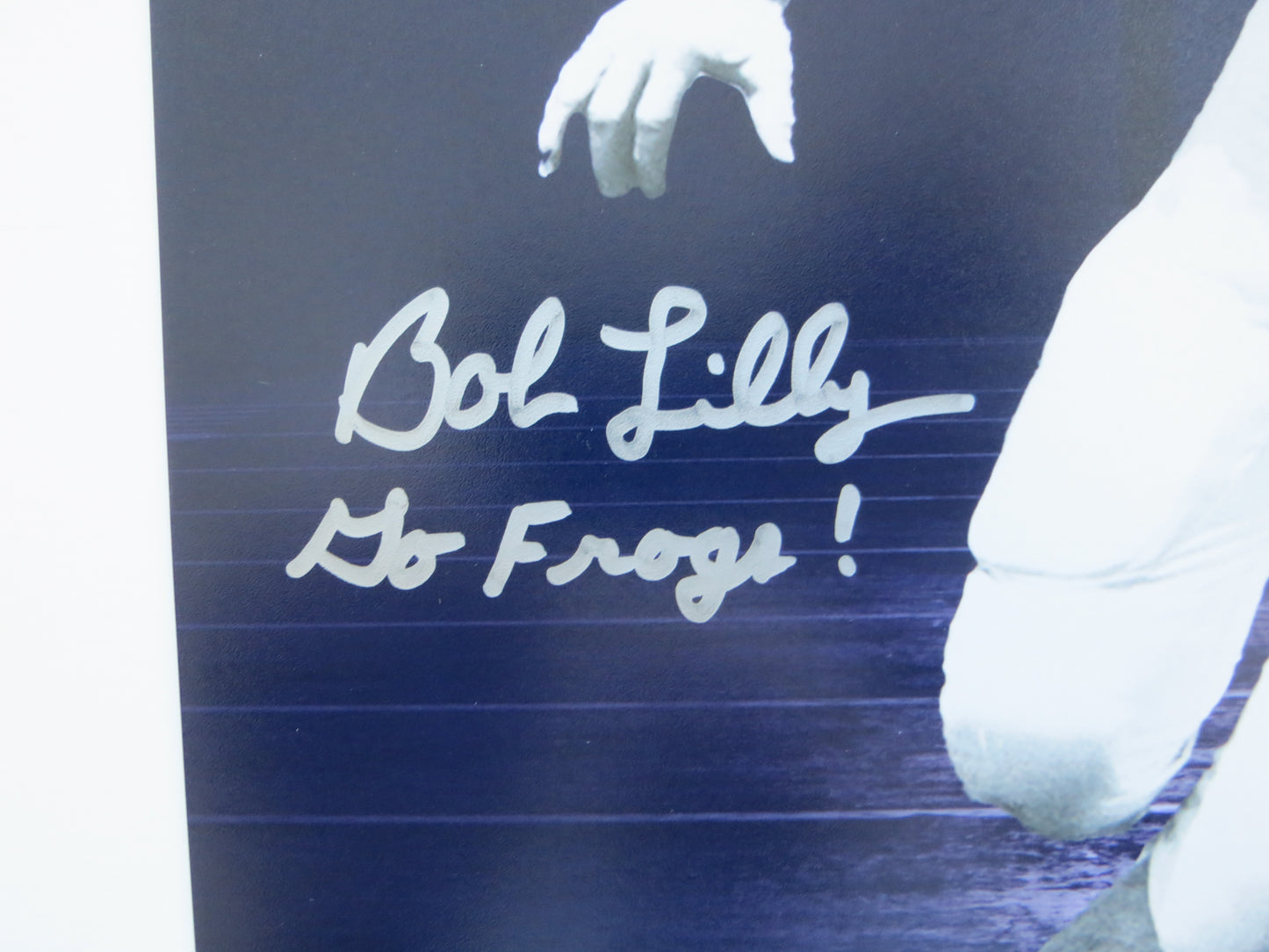 BOB LILLY TCU HORNED FROGS SIGNED 8x10 PHOTO w/GoFrogs! BAS