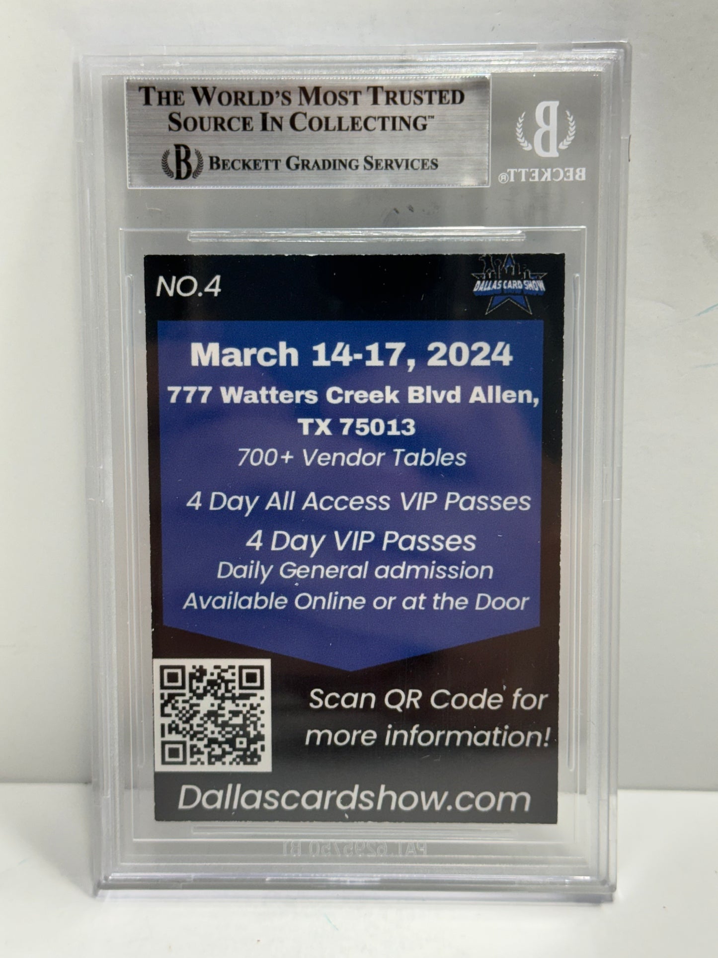 2024 Dallas Card Show Miro Heiskanen Autograph #4 Beckett Witnessed