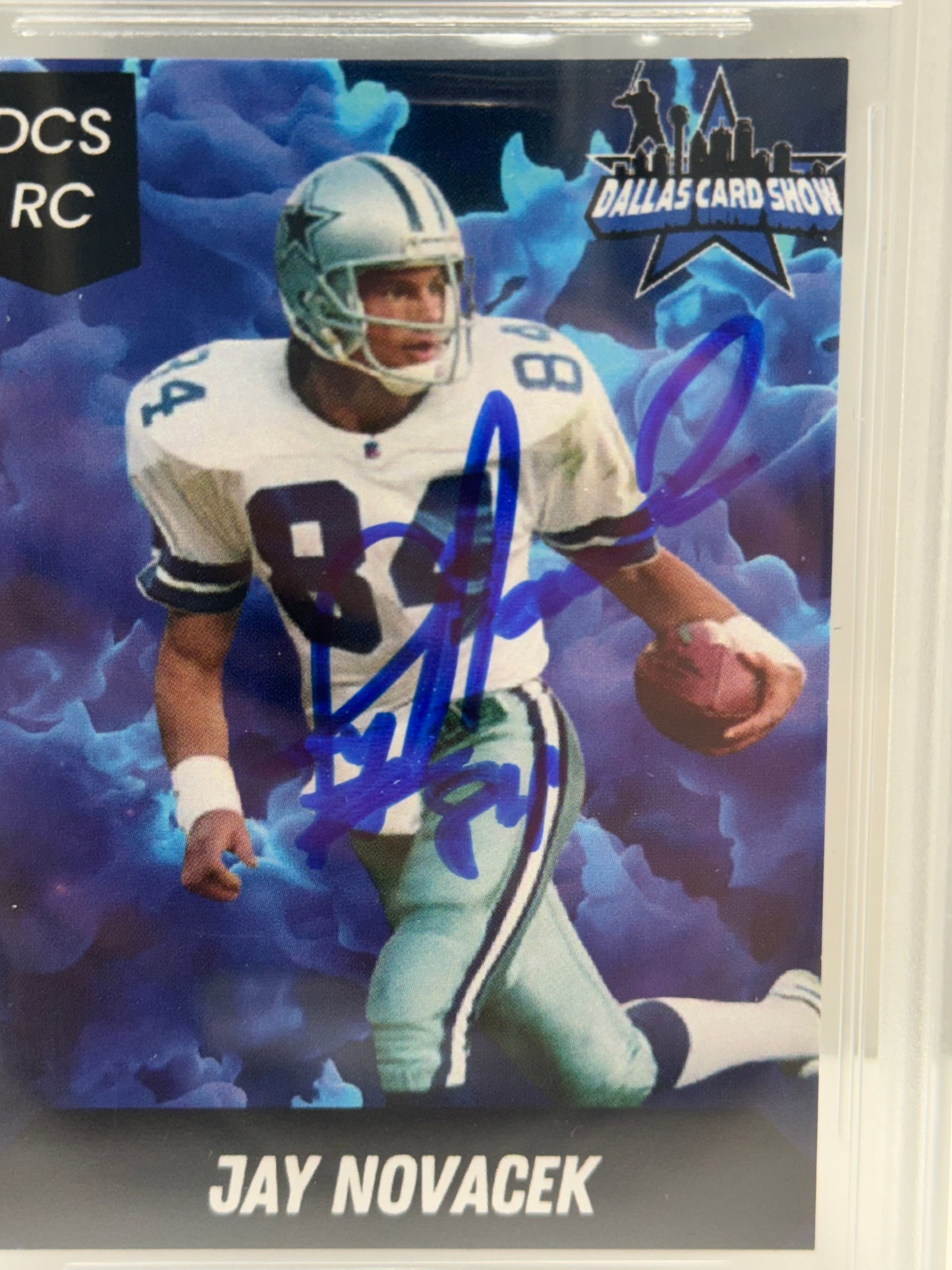 2024 Dallas Card Show Jay Novacek #5 Beckett Witnessed Authentic Autograph (4853)