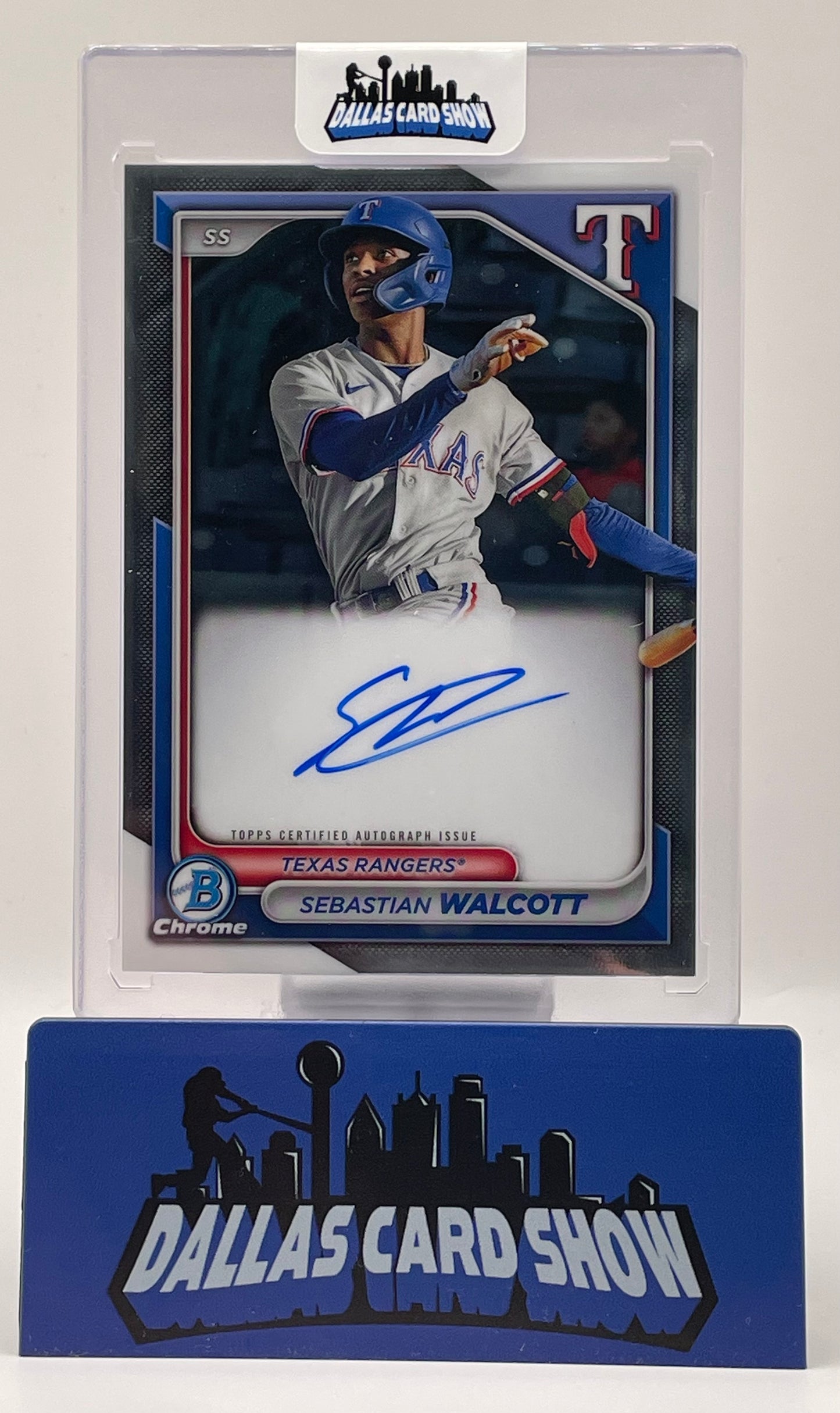 2024 Bowman Chrome #CPA-SW Sebastian Walcott Chrome Autograph