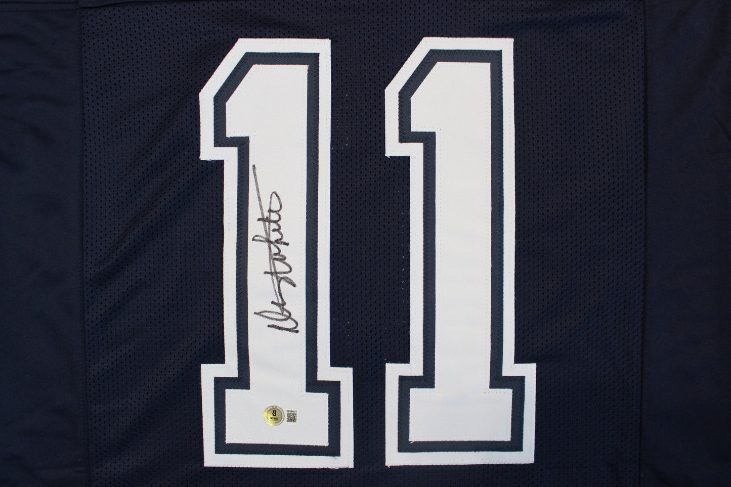 DANNY WHITE SIGNED FOOTBALL ROAD JERSEY L Dallas Cowboys BAS COA