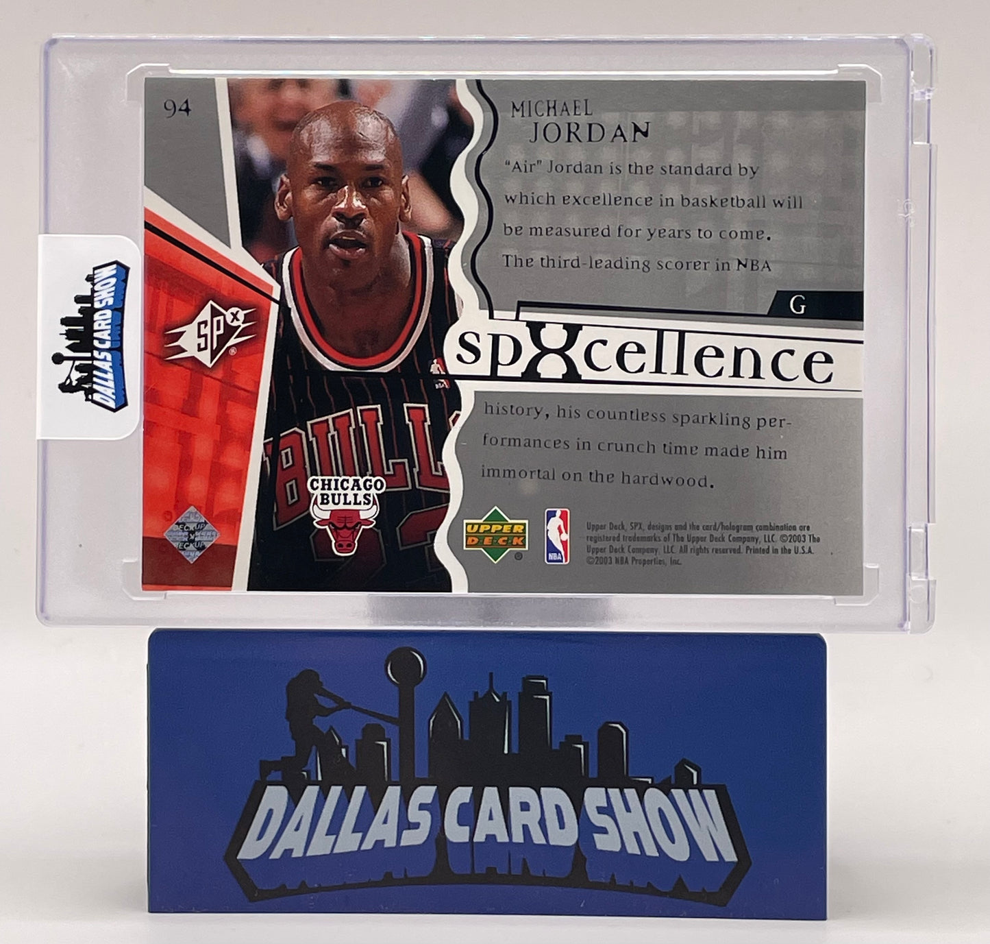 2003 Upper Deck SPx #94 Michael Jordan spXcellence /3999 Bulls