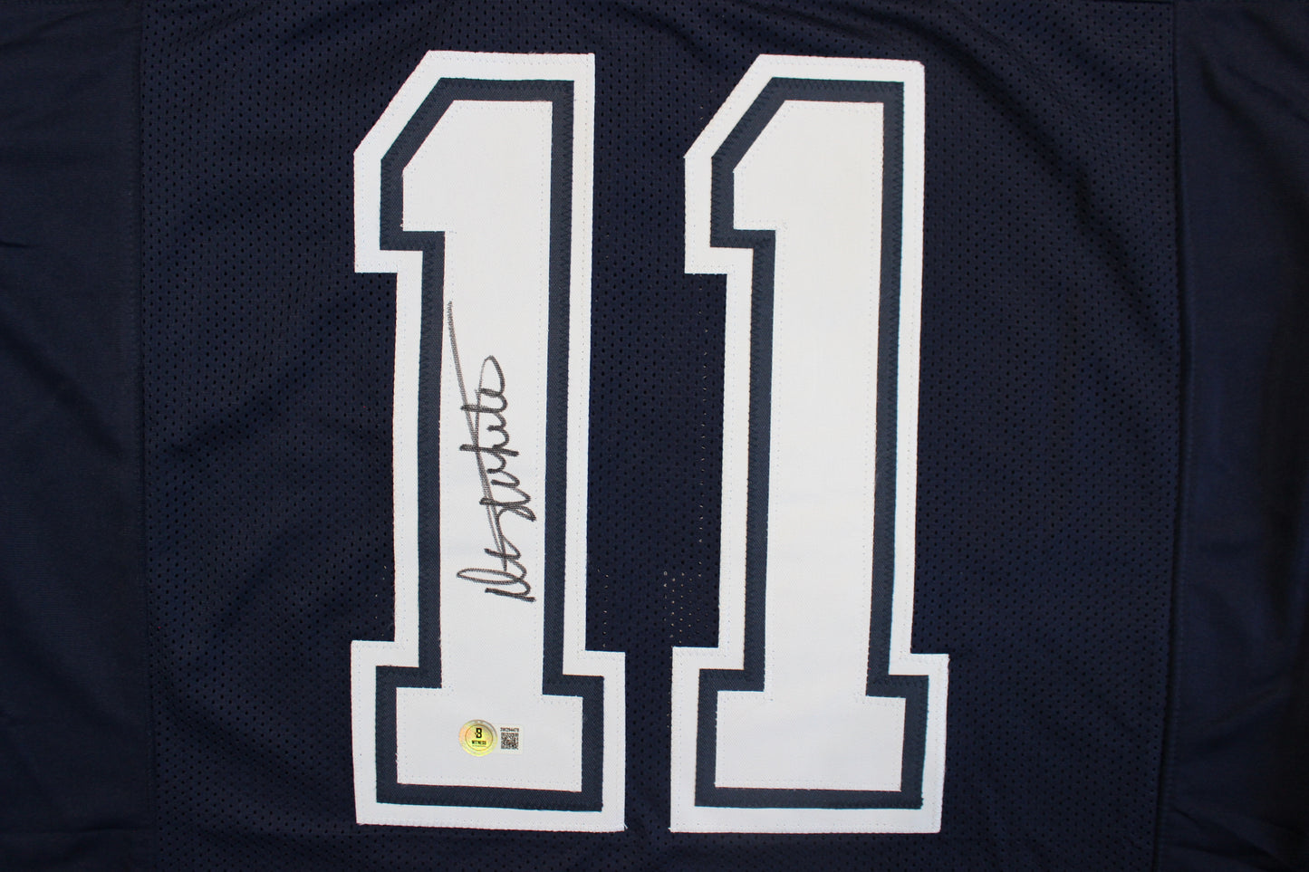 DANNY WHITE SIGNED FOOTBALL ROAD JERSEY L Dallas Cowboys BAS COA
