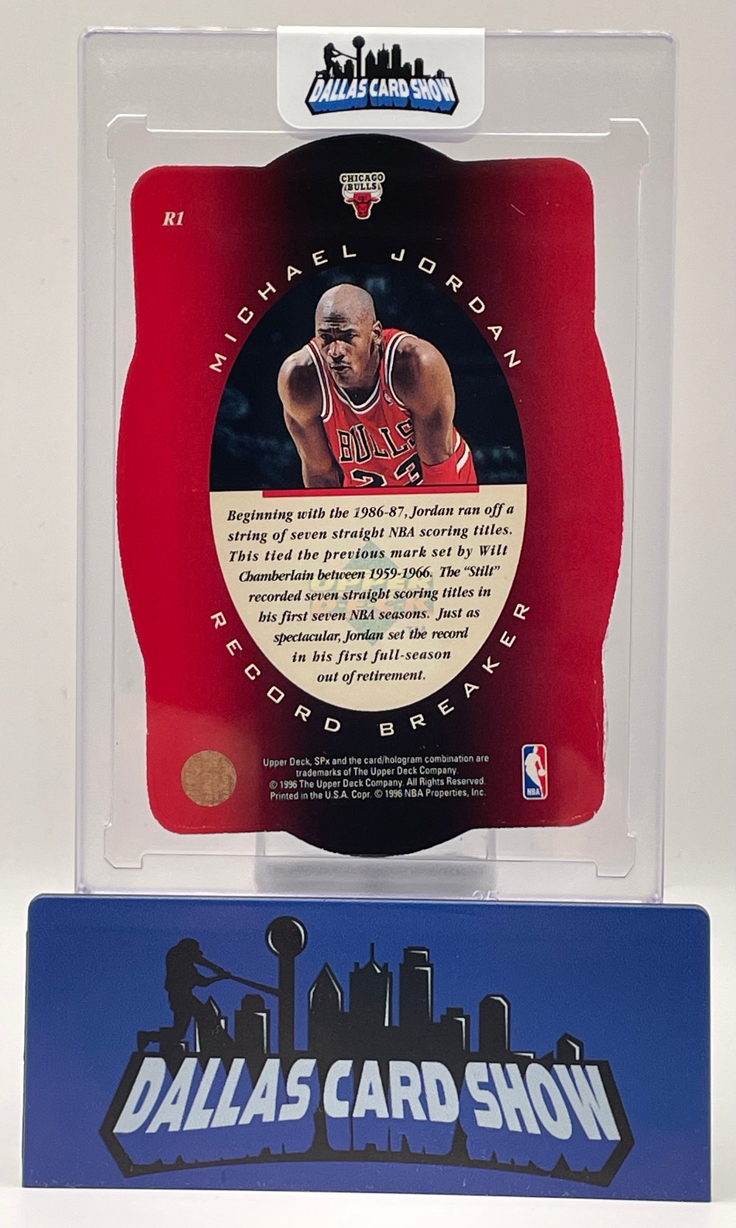 1996-97 Upper Deck SPX Record Breaker Michael Jordan #R1 - Chicago Bulls