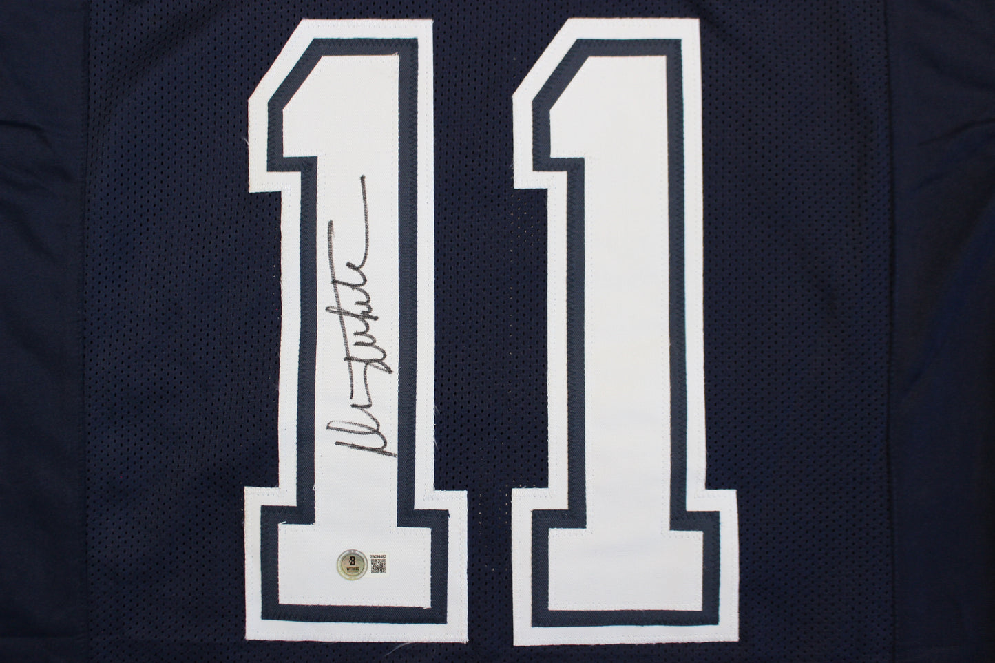 DANNY WHITE SIGNED FOOTBALL ROAD JERSEY Medium Dallas Cowboys BAS