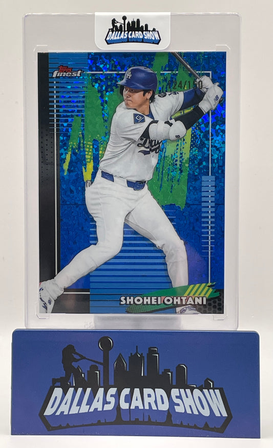 2026 Topps Finest #50 Shohei Ohtani Blue Mini Diamond /150 Dodgers