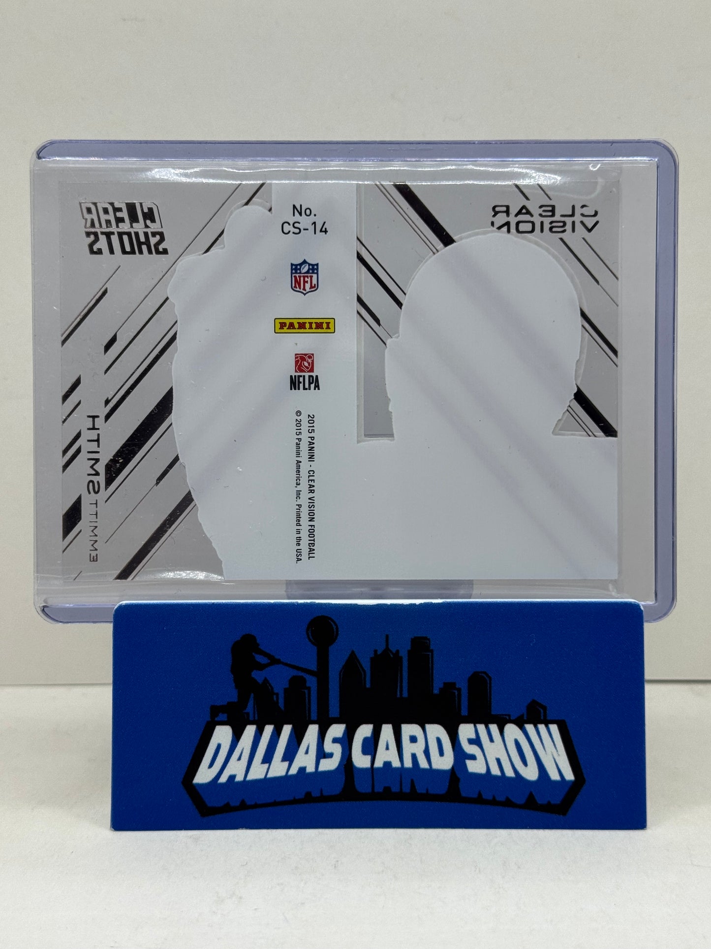 2015 Panini Clear Vision #CS-14 Emmitt Smith Ruby Clear Shots Acetate /25 Cowboys