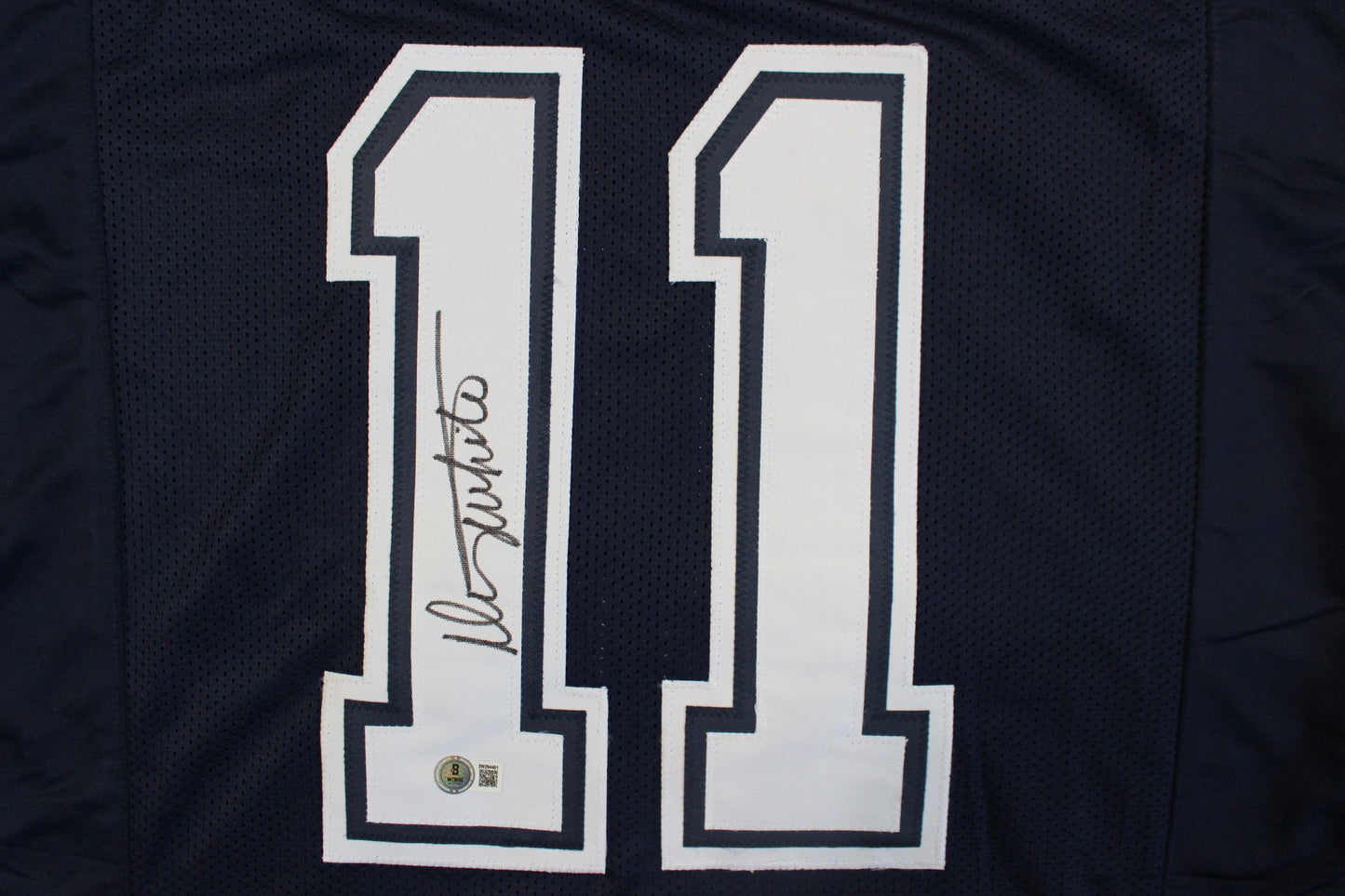 DANNY WHITE SIGNED FOOTBALL ROAD JERSEY Medium Dallas Cowboys BAS