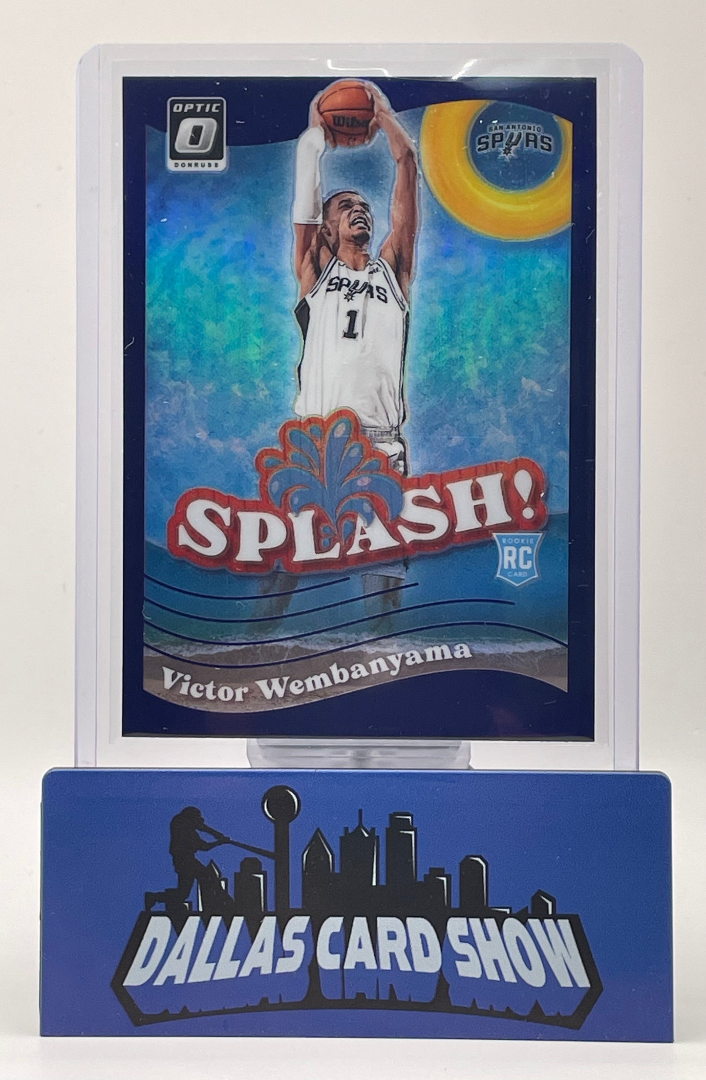 2023-24 Panini Optic #6 Victor Wembanyama Purple Splash Rookie RC Spurs