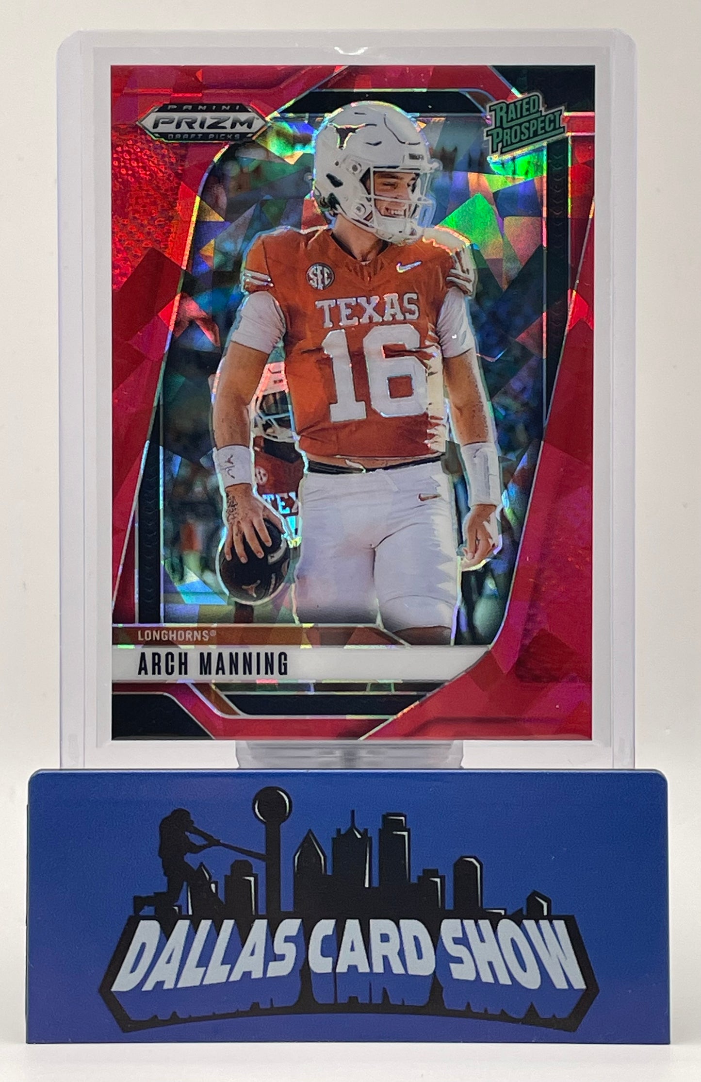 2025 Panini Prizm Draft Picks #166 Arch Manning Red Cracked Ice
