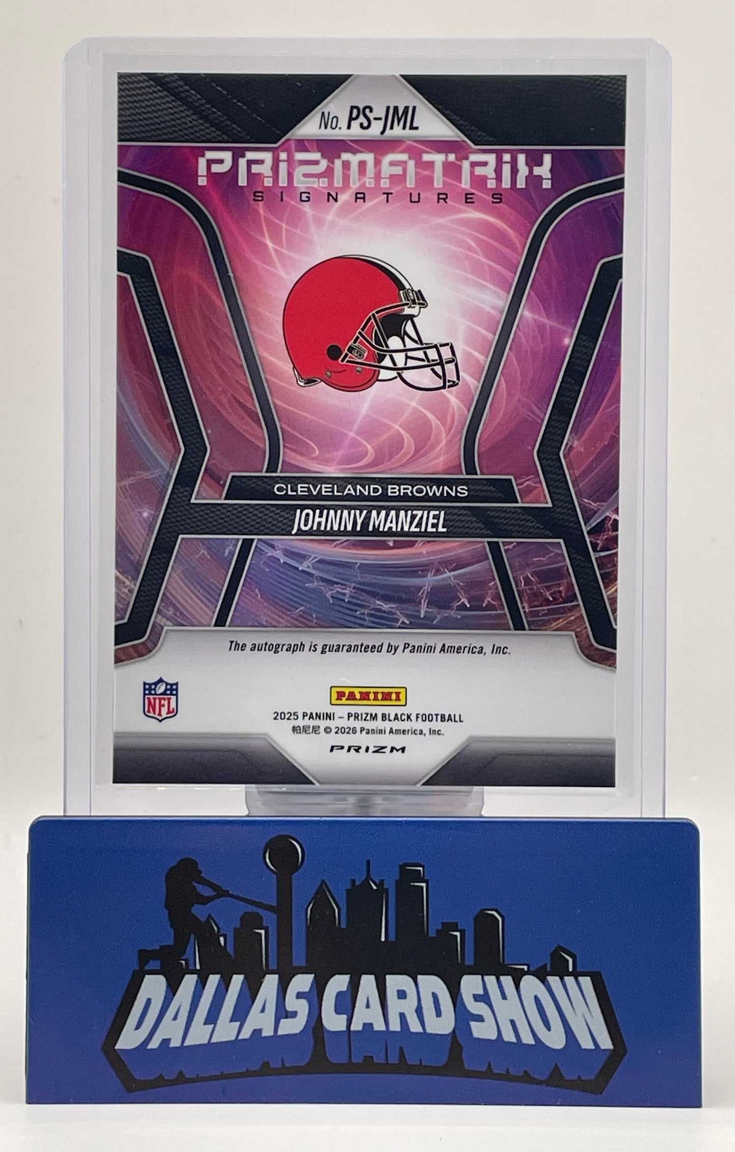 2025 Panini Prizm #PS-JML Johnny Manziel Prizmatrix Autograph