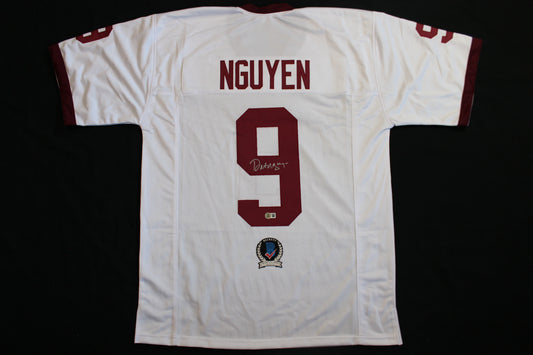 DAT NGUYEN WHITE A&M SIGNED FOOTBALL JERSEY w/SB XI MVP BAS