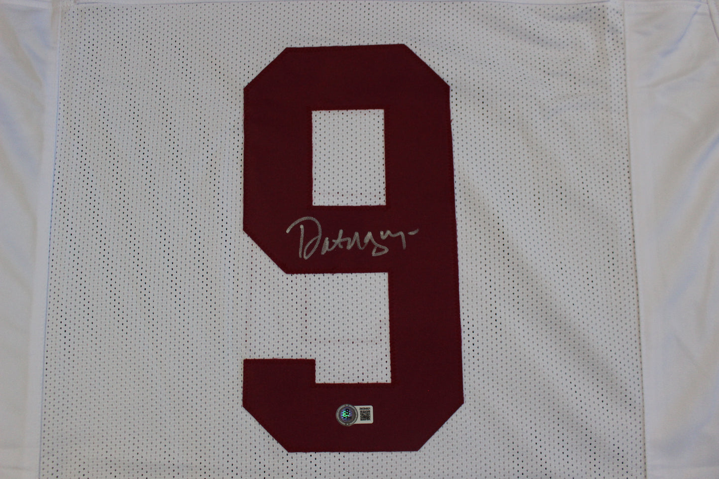DAT NGUYEN WHITE A&M SIGNED FOOTBALL JERSEY w/SB XI MVP BAS