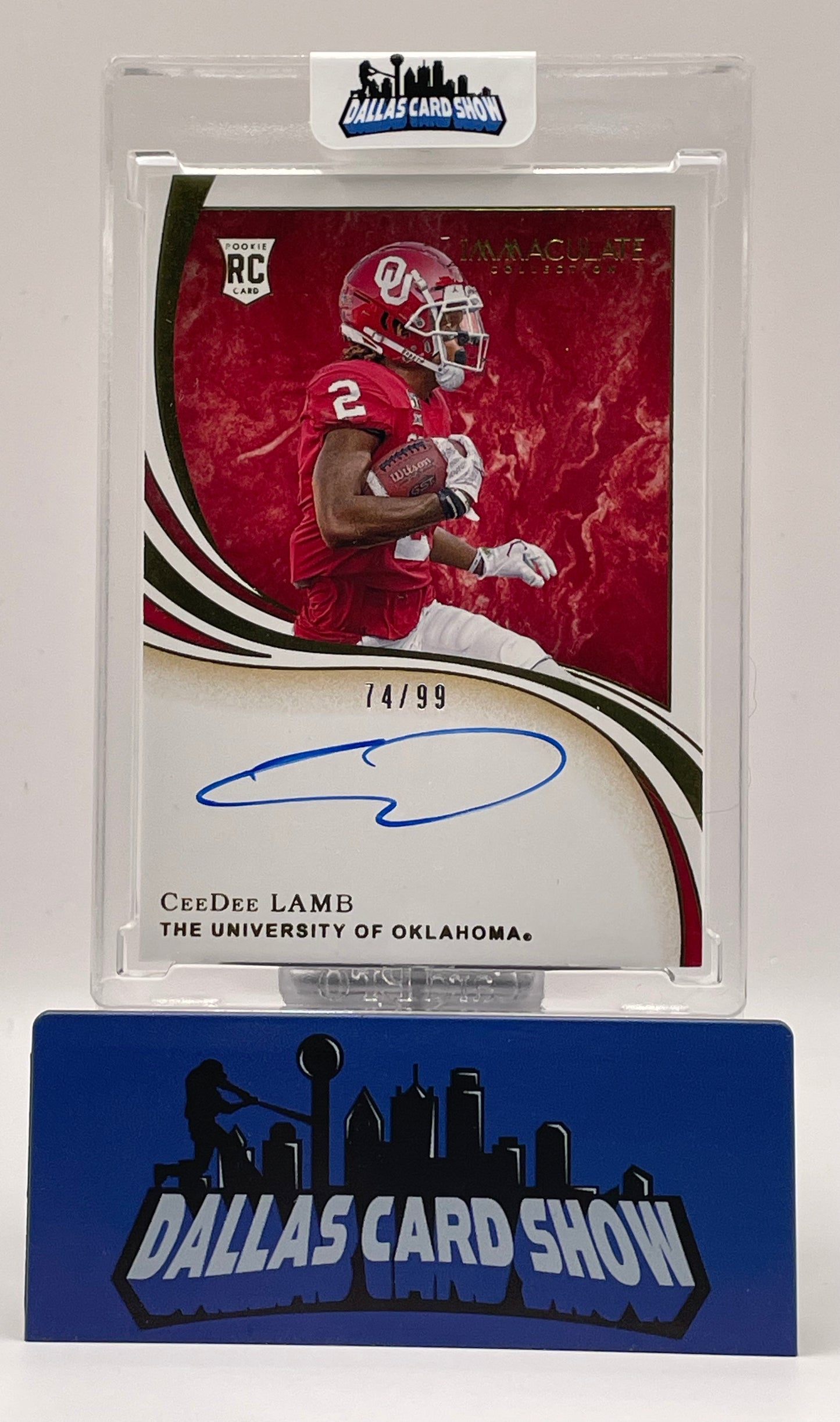 2020 Panini Immaculate Collegiate #105 Ceedee Lamb Rookie Autograph RC /99