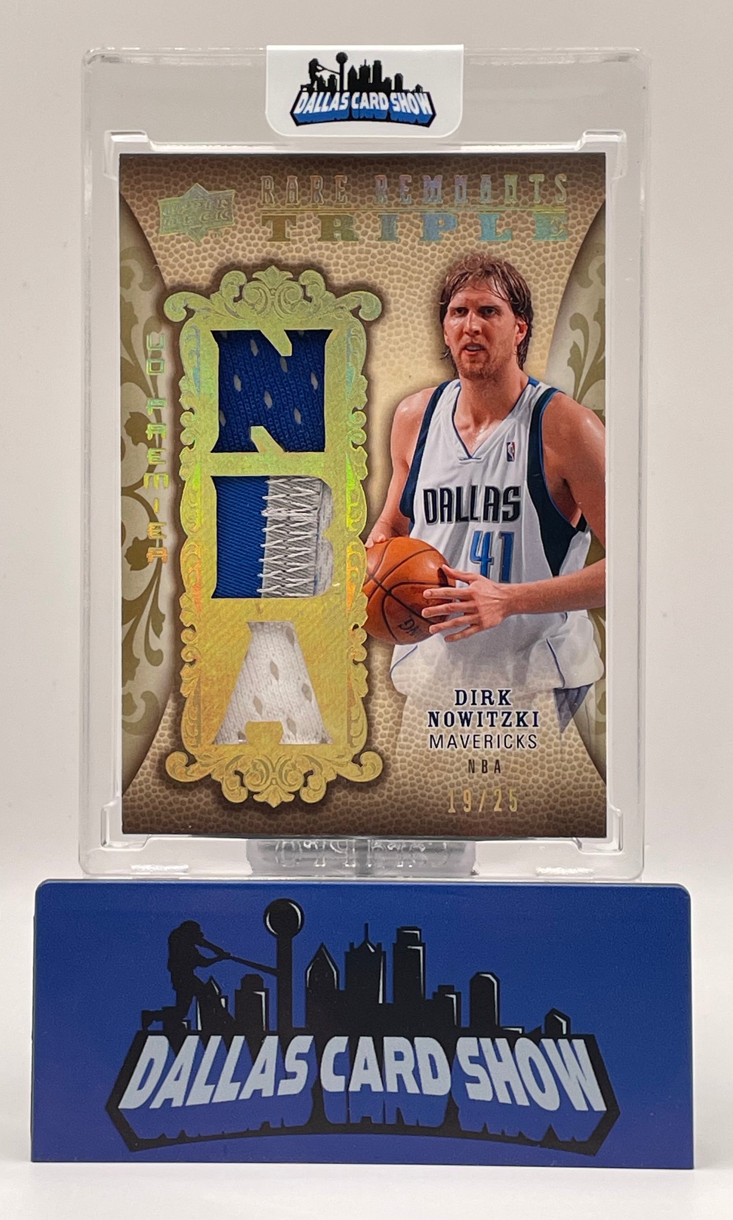2008-09 Upper Deck Premier #RR3-DN Dirk Nowitzki Rare Remnants Triple Relic /25
