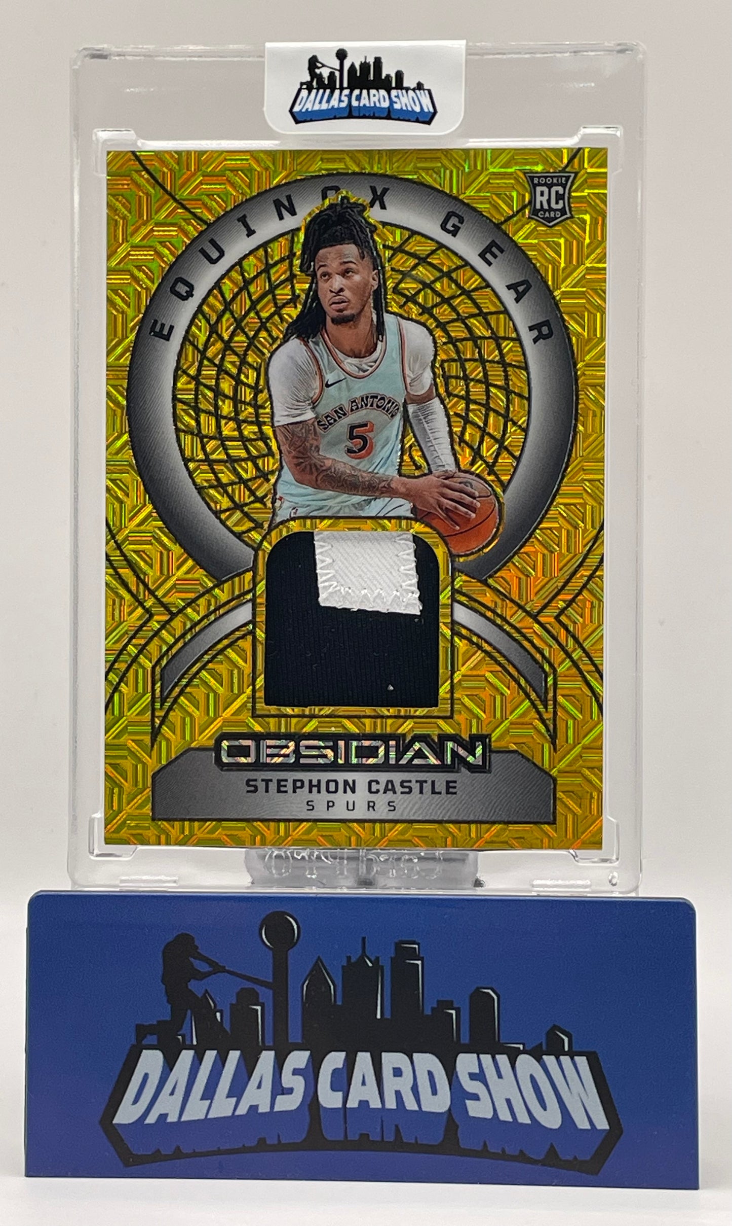 2024-25 Panini Obsidian #EG-SCS Stephon Castle Gold Equinox Gear /10