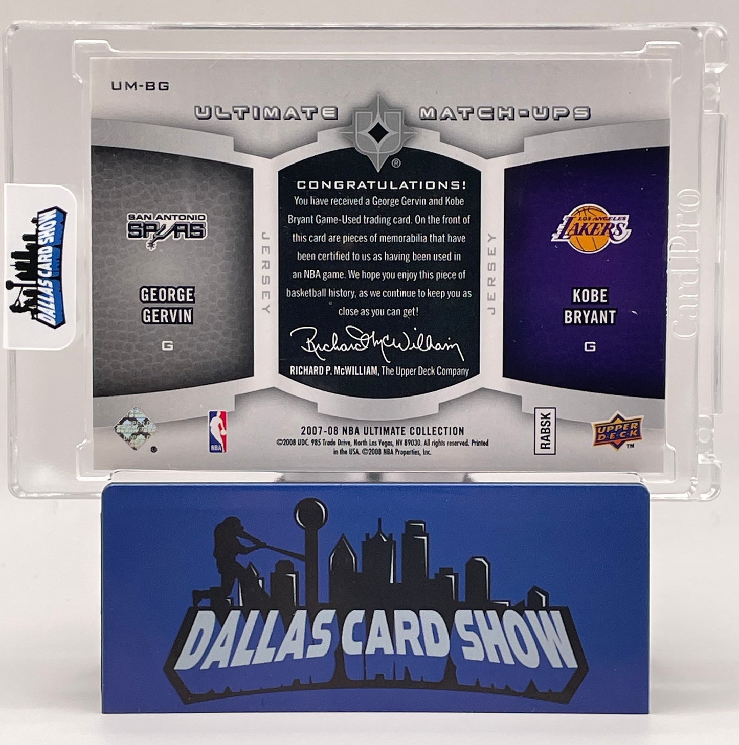 2007-08 Upper Deck Ultimate Match-Ups #UM-BG Kobe Bryant,George Gervin /99