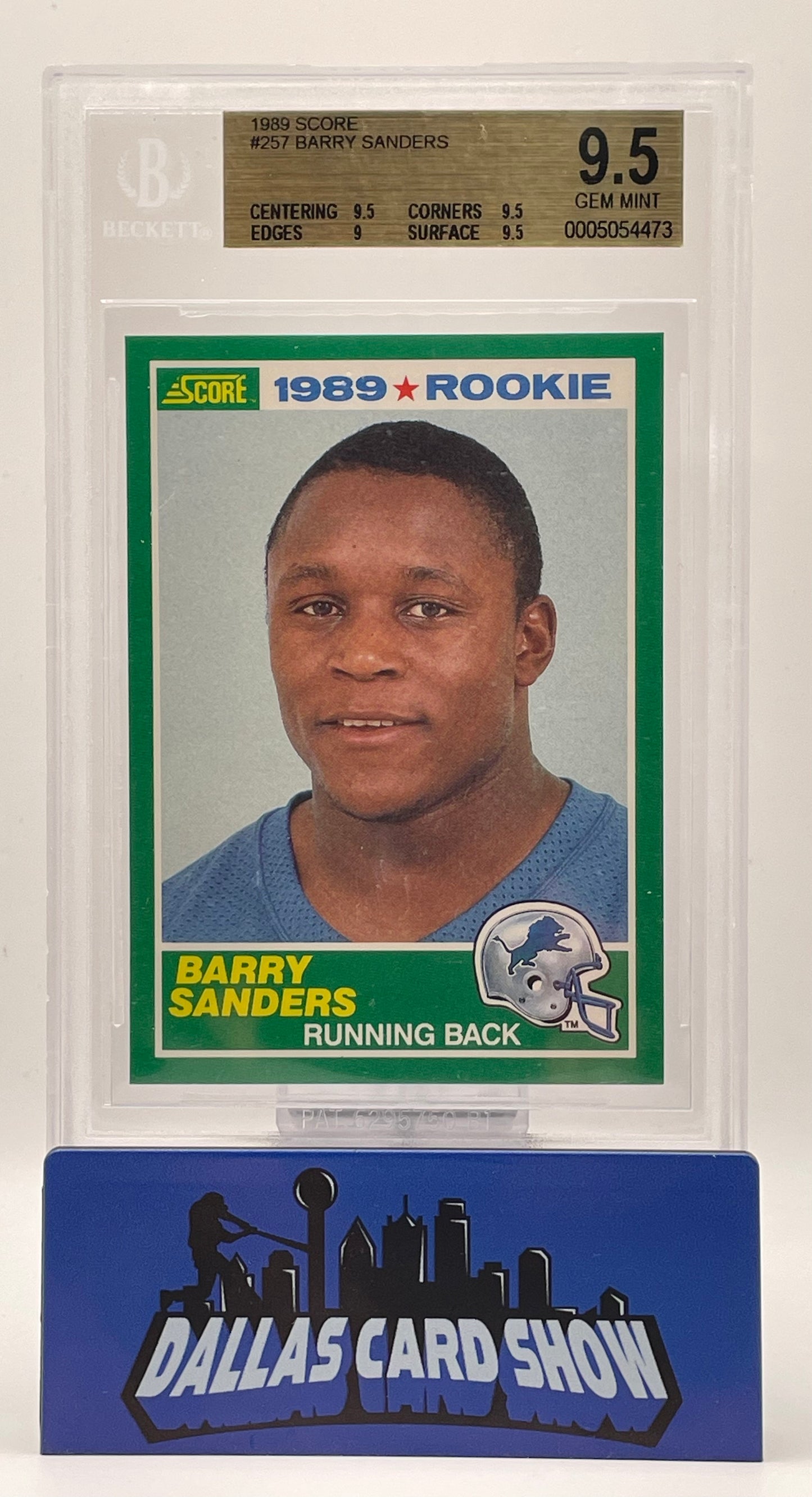 1989 Score #257 Barry Sanders BGS 9.5