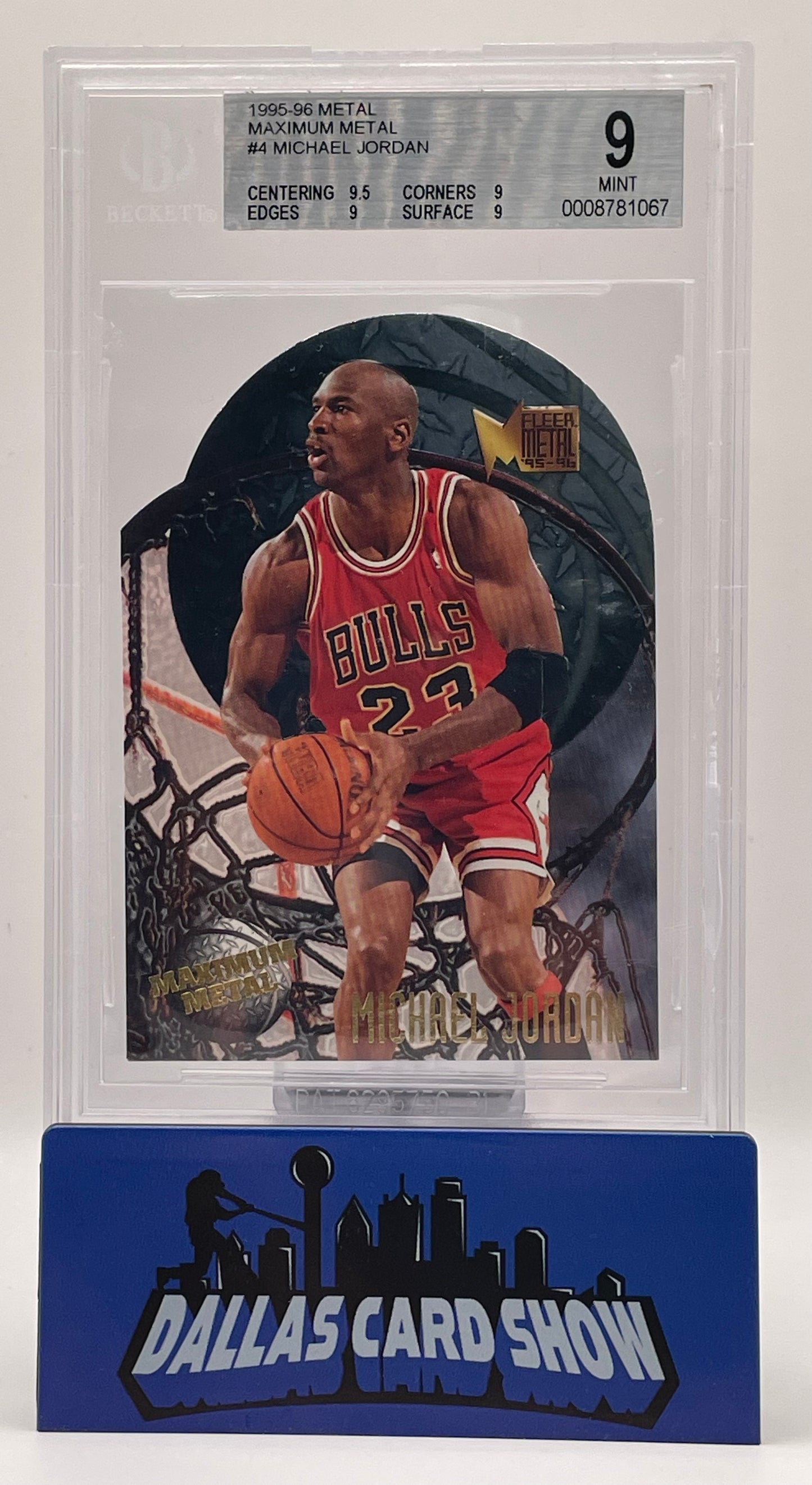 1995-96 Metal #4 Michael Jordan Maximum Metal BGS 9