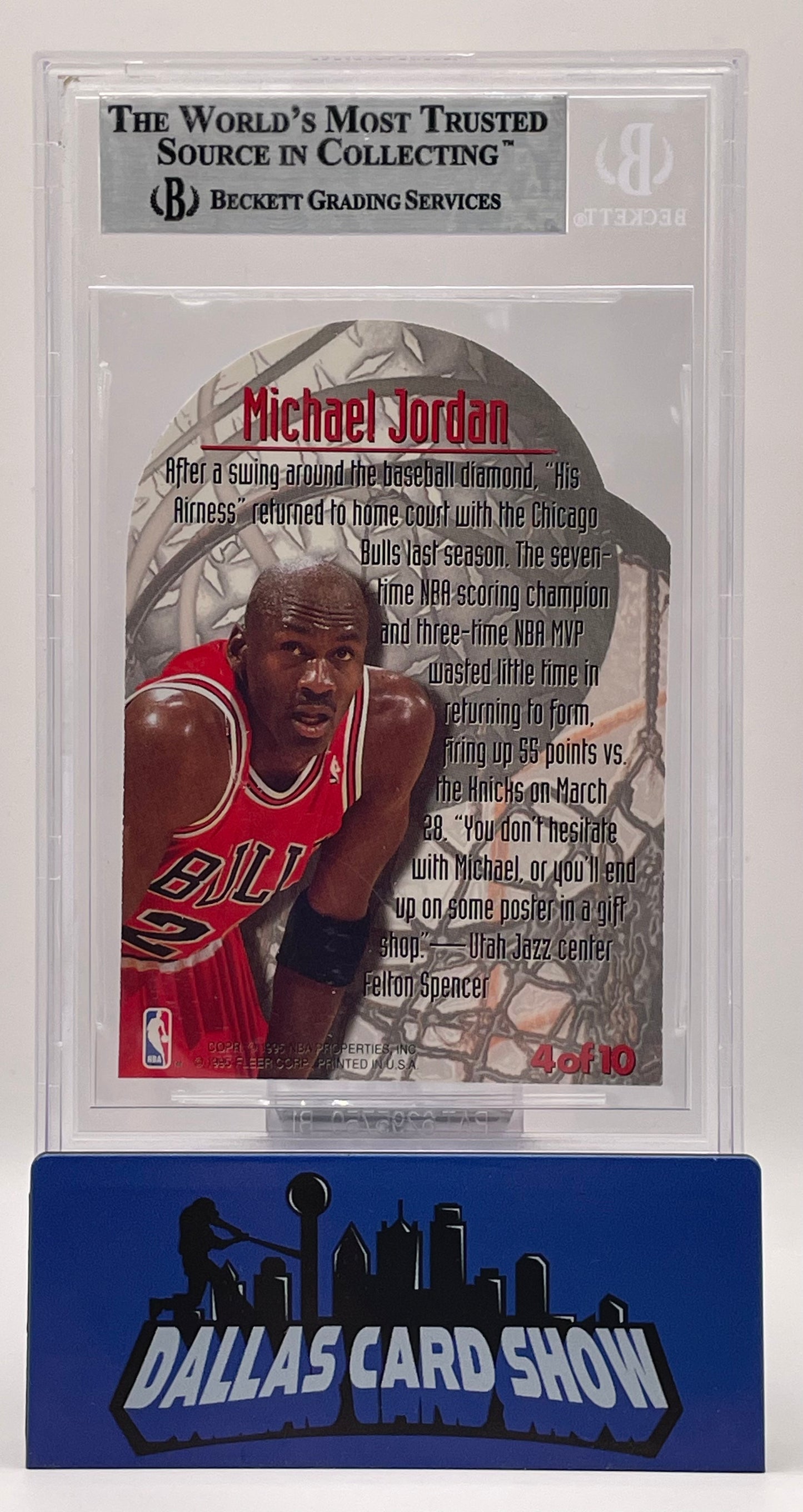 1995-96 Metal #4 Michael Jordan Maximum Metal BGS 9
