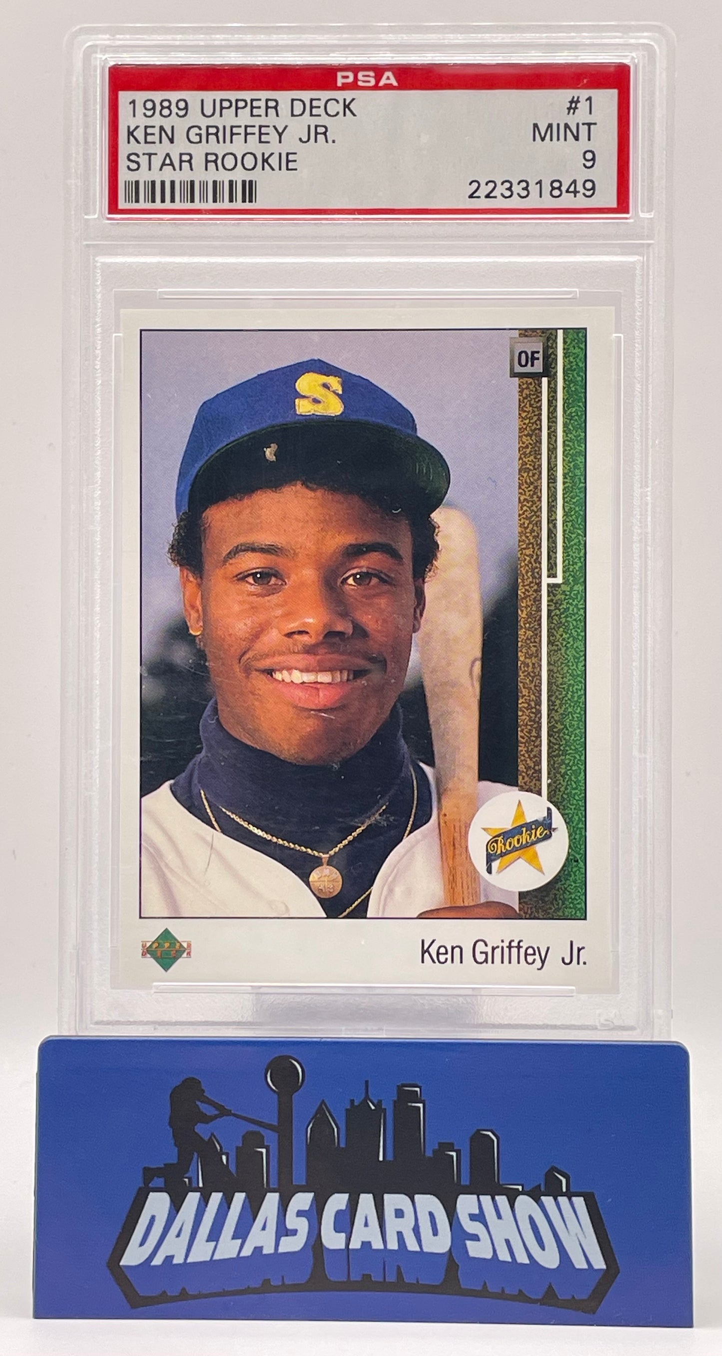 1989 Upper Deck #1 Ken Griffey Jr. Rookie RC PSA 9