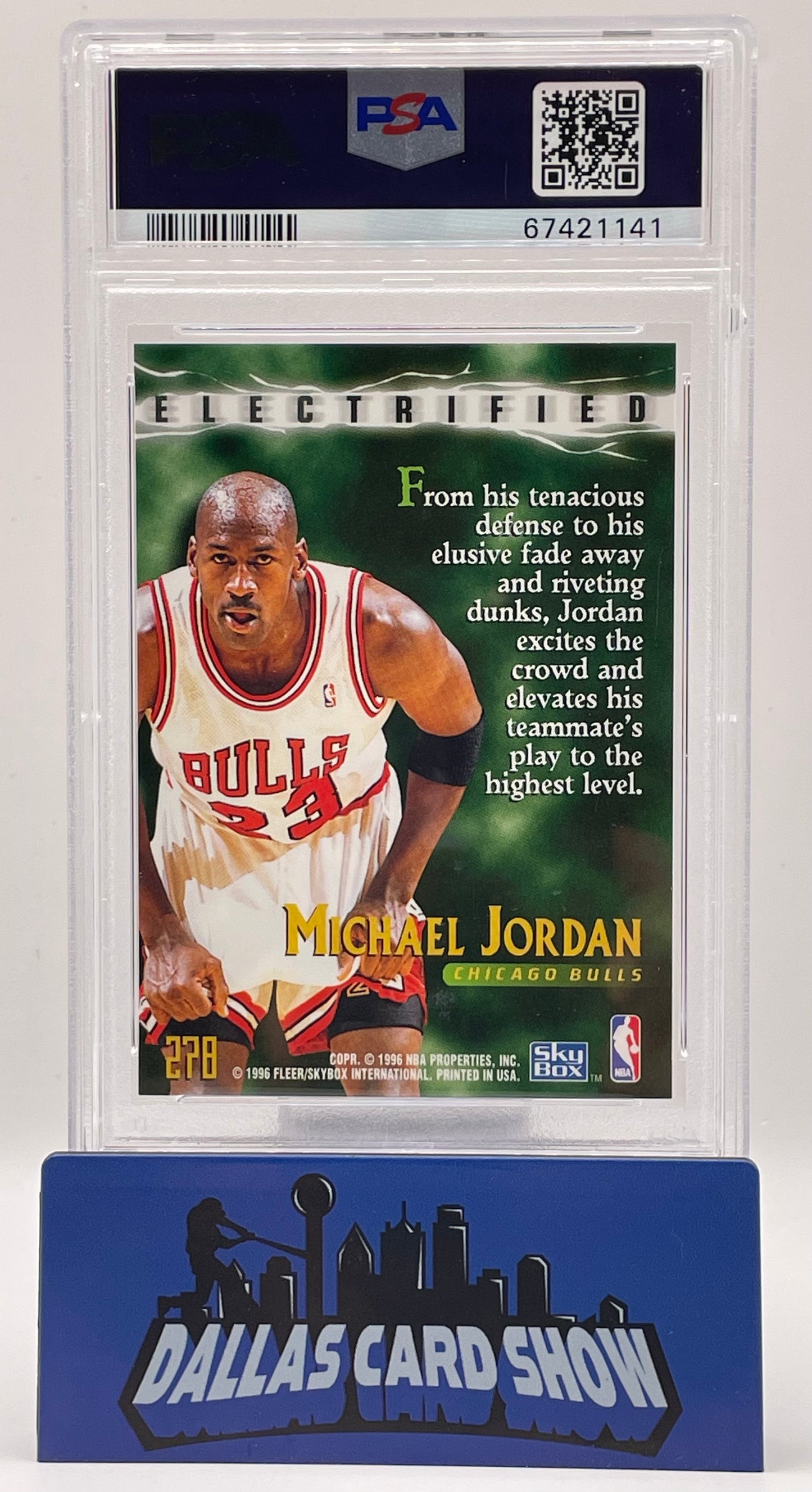 1995 Skybox Premium #278 Michael Jordan Electrified PSA 9
