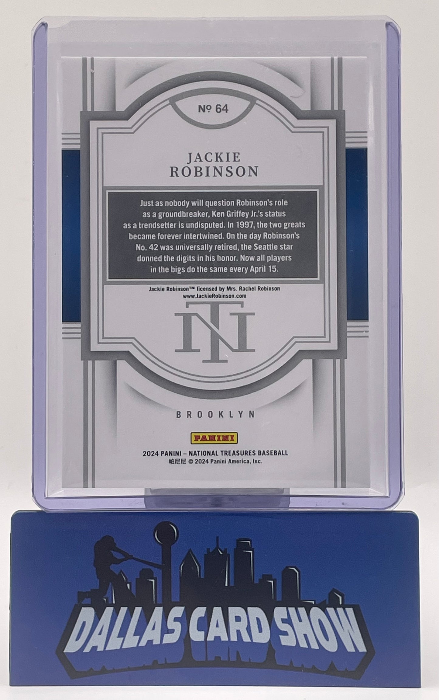 2024 Panini National Treasure #64 Jackie Robinson Gold /10