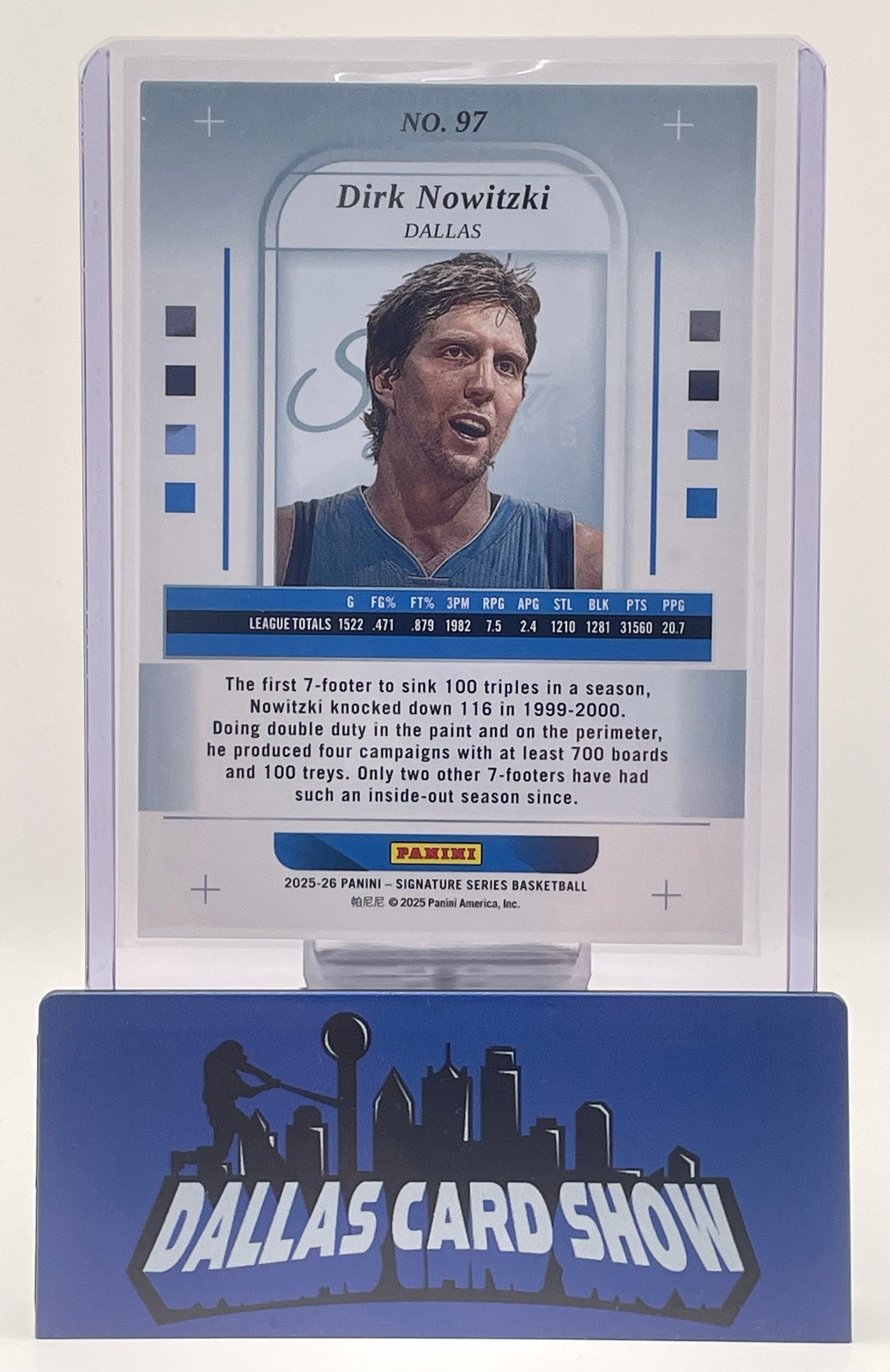 2025-26 Panini Signature Series #97 Dirk Nowitzki Silver /25