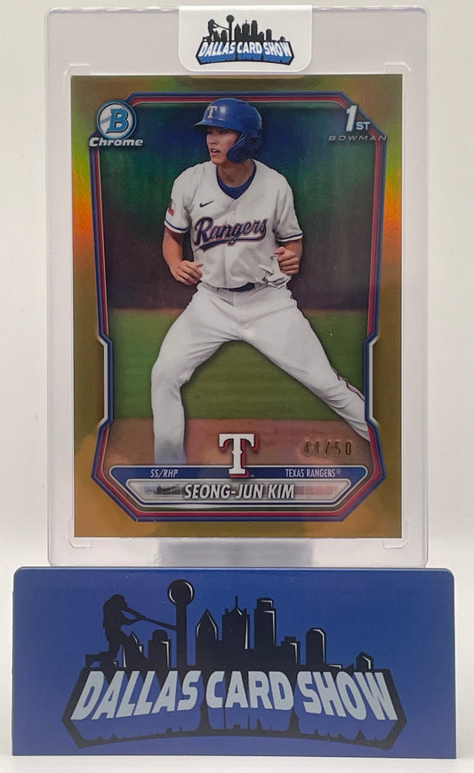 2026 Bowman Chrome #BCP-45 Seong-Jun Kim 1st Bowman True Gold /50