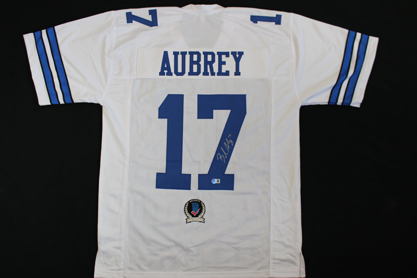 BRANDON AUBREY SIGNED HOME JERSEY Dallas Cowboys XL BAS COA