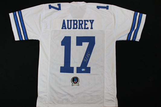 BRANDON AUBREY SIGNED HOME JERSEY Dallas Cowboys XL BAS COA