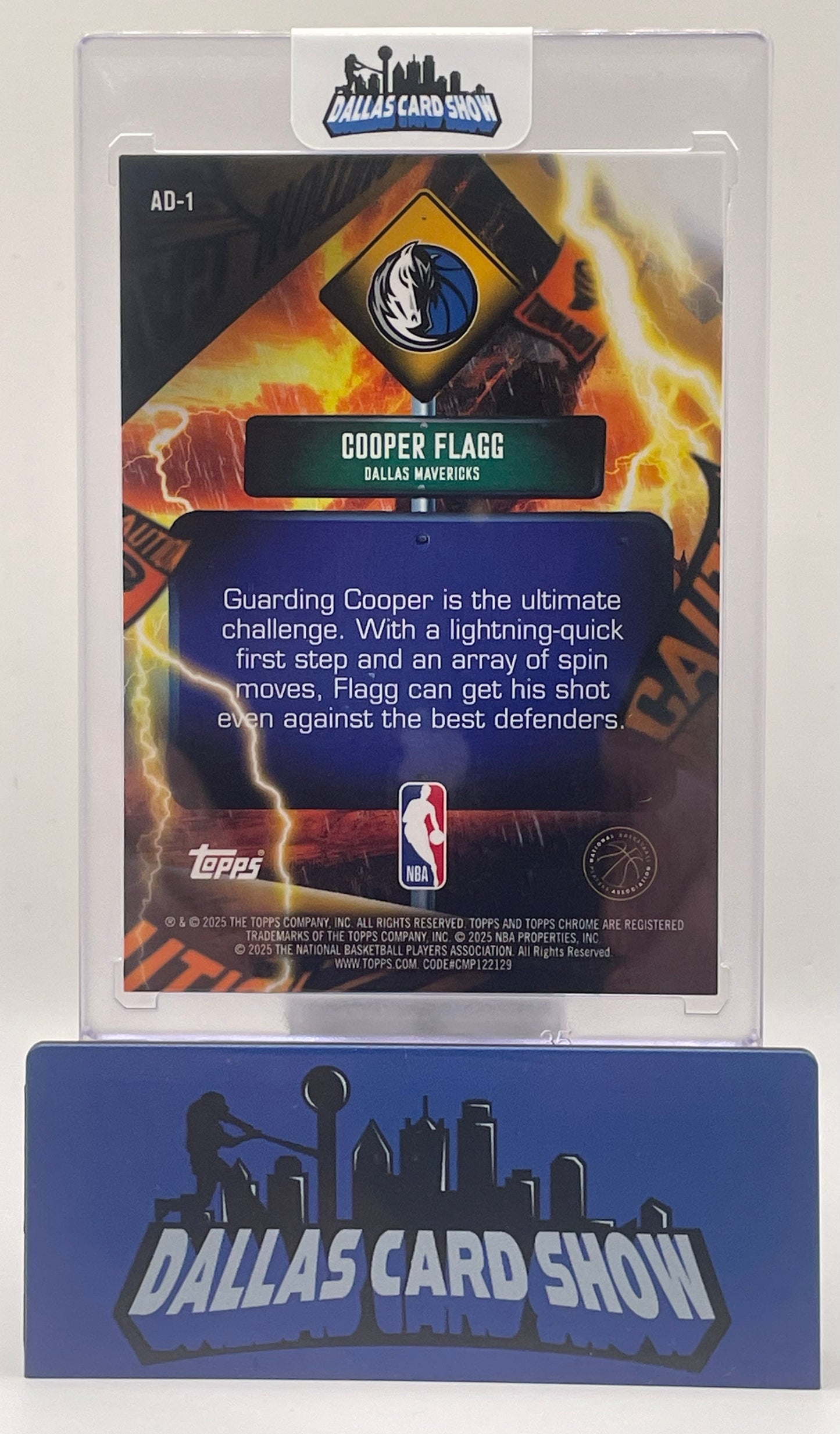 2025-26 Topps Chrome Cooper Flagg Advisory RC Rookie SSP #AD-1 Mavericks
