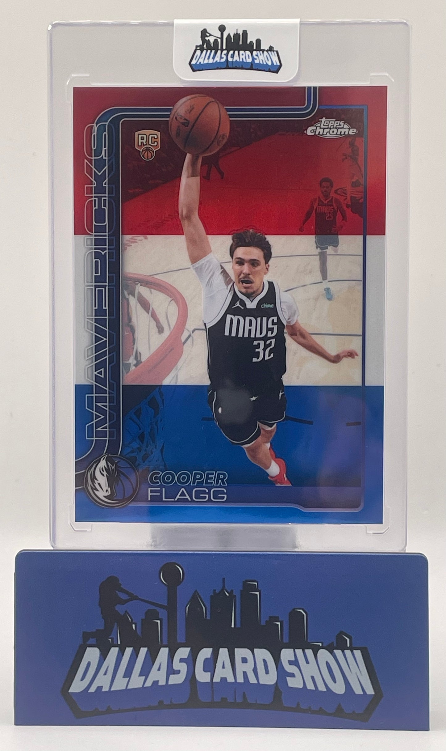 2025-26 Topps Chrome Update #151 Cooper Flagg Red White and Blue Rookie RC