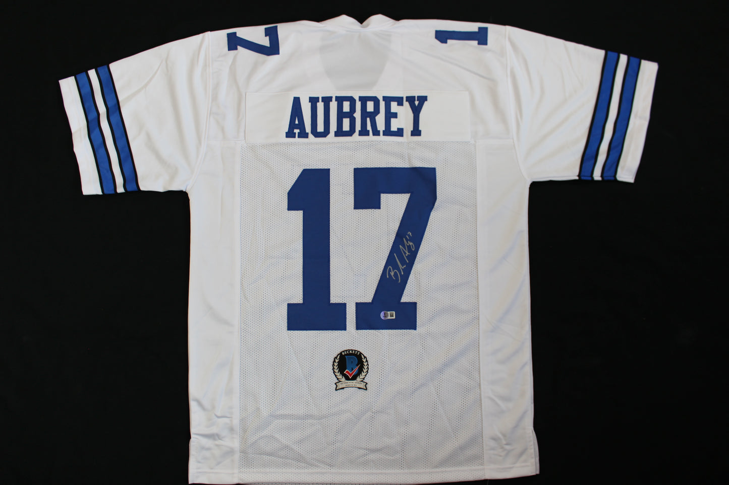 BRANDON AUBREY SIGNED HOME JERSEY Dallas Cowboys XL BAS COA