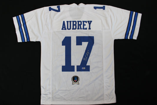 BRANDON AUBREY SIGNED HOME JERSEY Dallas Cowboys XL BAS COA