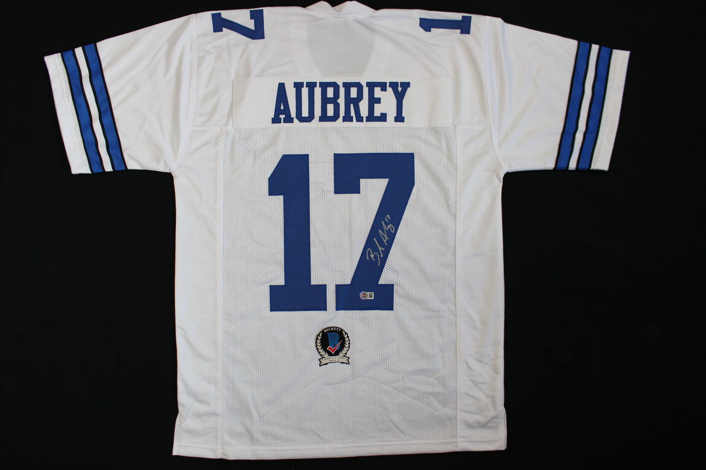 BRANDON AUBREY SIGNED HOME JERSEY Dallas Cowboys XL BAS COA