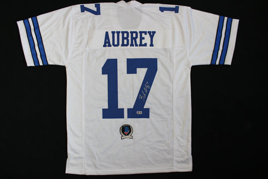 BRANDON AUBREY SIGNED HOME JERSEY Dallas Cowboys XL BAS COA